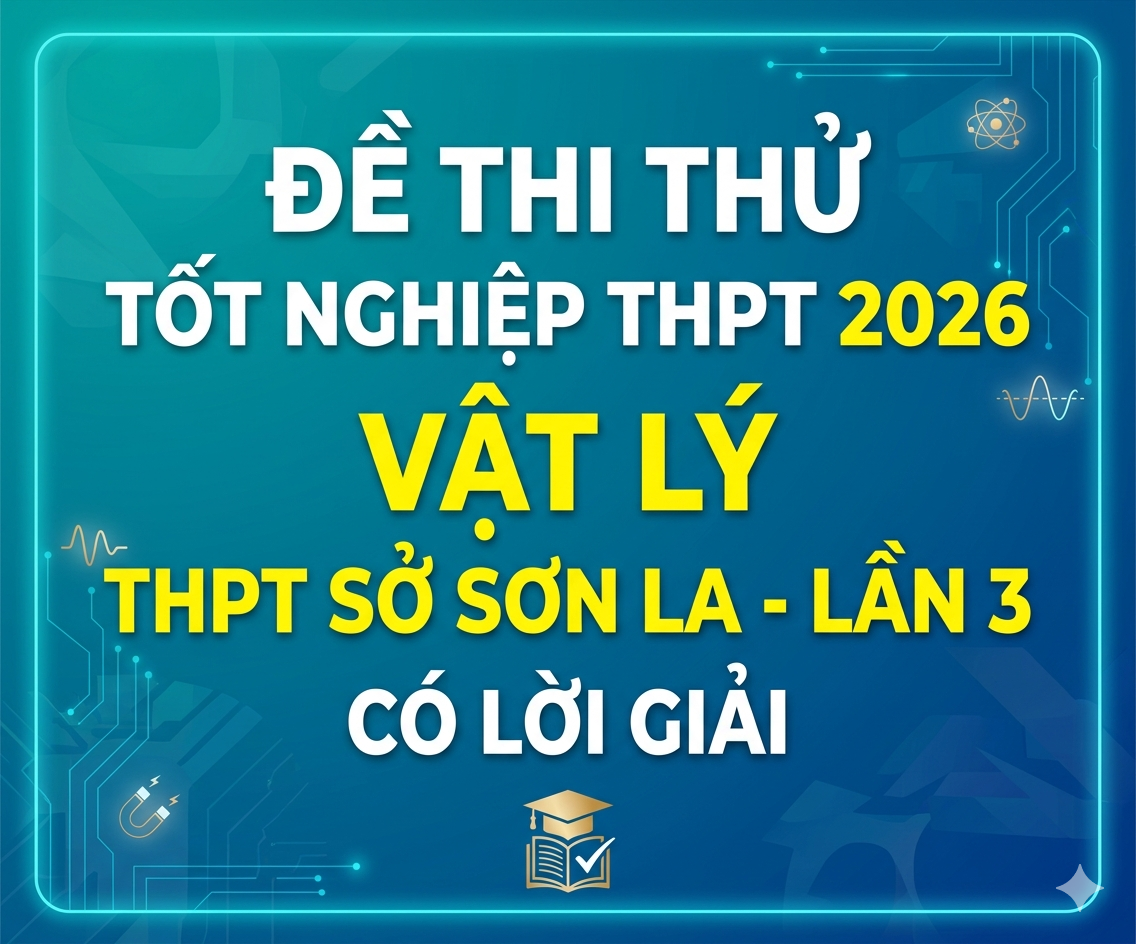 78. Đề thi thử tốt nghiệp THPT 2026 Vật Lý THPT Sở Sơ La - Lần 3 - Có lời giải